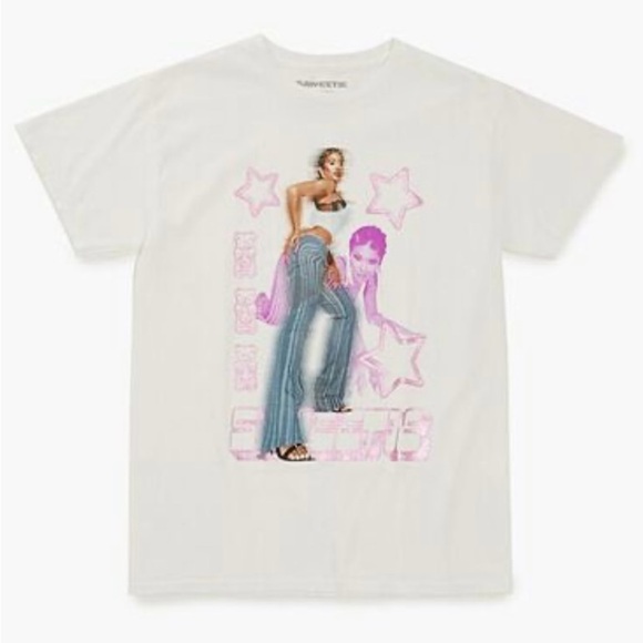 NWT Shimmer Foil Saweetie Graphic Tee - Picture 1 of 2